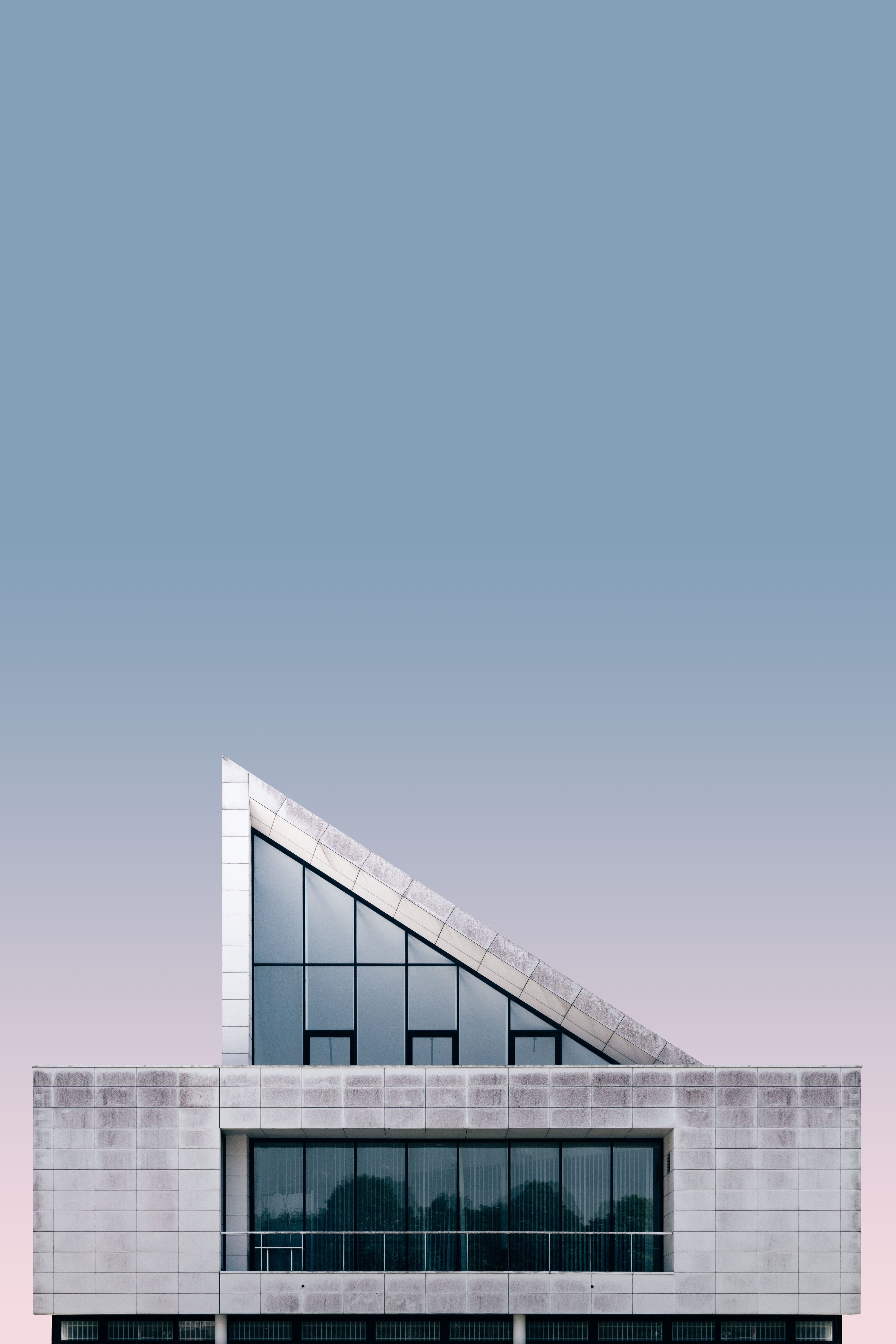 Waterfront residential tower at golden hour